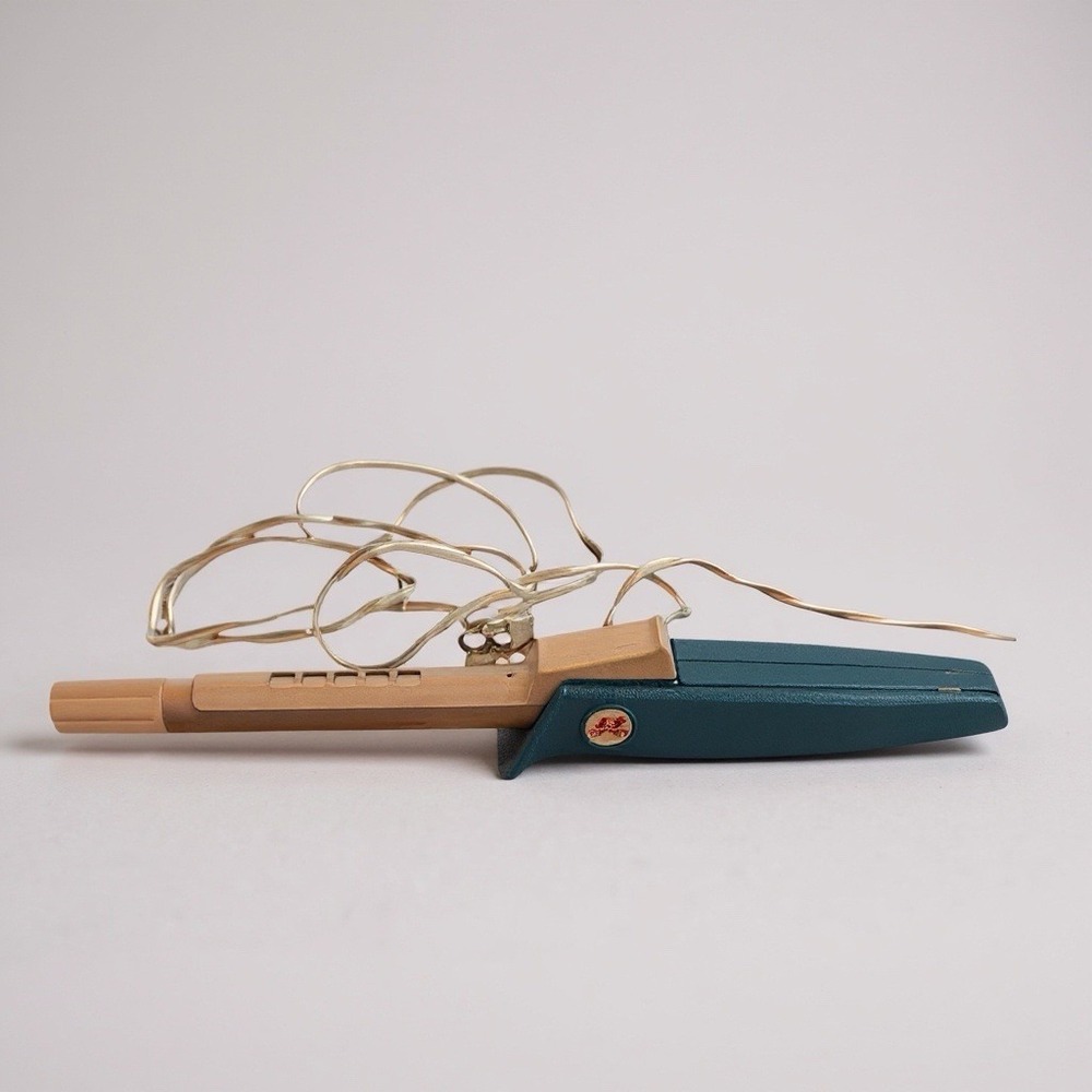 Vintage Northern Electric Co Sunbeam Blue Styling wand Curling iron Model 2321